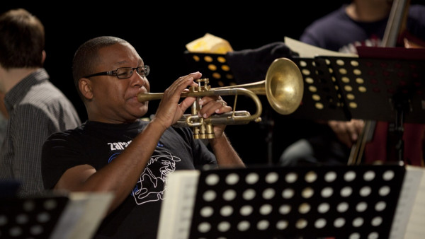 Wynton Marsalis rehearsing the music of King Oliver and Jelly Roll Morton at “Jazz in Marciac” 2011