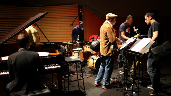 The Wynton Marsalis Quintet featuring Richard Galliano in rehearsal at Salle Pleyel (Paris, France)