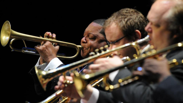 The JLCO with Wynton Marsalis performing in Dayton, OH