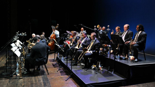 The JLCO with Wynton Marsalis performing in Jacksonville, FL