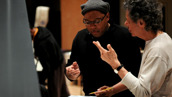 The JLCO with Wynton Marsalis in rehearsal with Chick Corea (day #1)