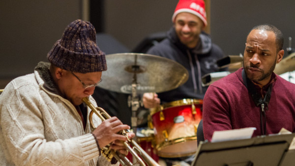 Wynton Marsalis Quintet in rehearsals with Jared Grimes and Kate Davis