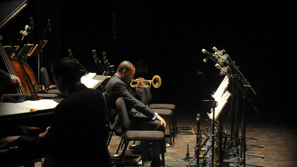 JLCO with Wynton Marsalis performing in Ames, IA