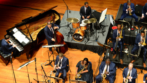 The JLCO with Wynton Marsalis performing in Brookings, SD and Dubuque, IA