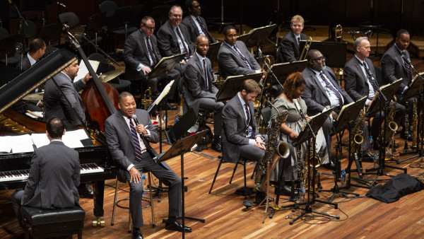 The JLCO with Wynton Marsalis performing “Jazz for Young People” concert in Melbourne