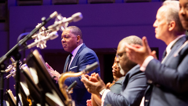 The JLCO with Wynton Marsalis performing “Jazz for Young People” concert in Brussels, Belgium (day 3)