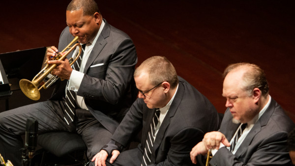The JLCO with Wynton Marsalis performing in Luxembourg City, Luxembourg