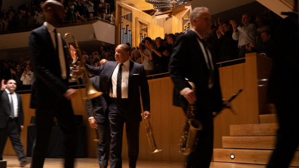 The JLCO with Wynton Marsalis performing in Madrid, Spain