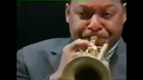 Portrait of Louis Armstrong - JLCO with Wynton Marsalis at BBC Proms 2002