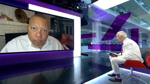 Wynton Marsalis talking about his new album and politics on Channel 4
