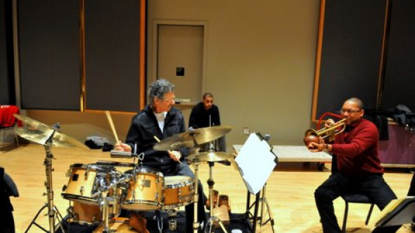 The JLCO with Wynton Marsalis in rehearsal with Chick Corea (day #2)