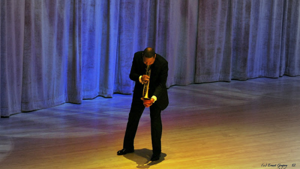 The JLCO with Wynton Marsalis performing in Miami, FL