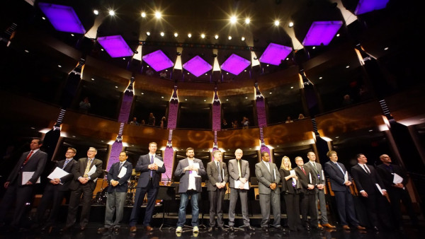 Wynton with the “2018 Essentially Ellington” Outstanding Soloist Award Winners