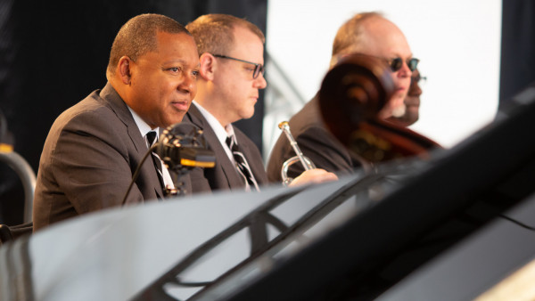 The JLCO with Wynton Marsalis performing at SESC Itaquera in São Paulo, Brazil