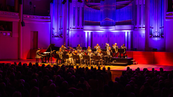 The JLCO with Wynton Marsalis performing in Brussels, Belgium (day 1)