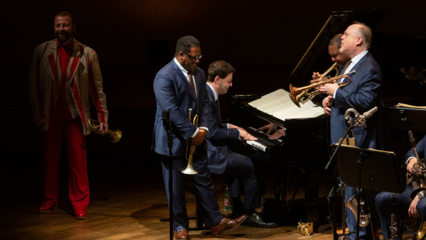 The JLCO with Wynton Marsalis performing in Vienna, Austria (day 1)