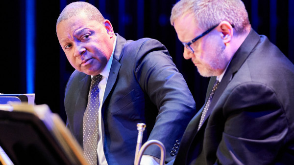 The Jazz at Lincoln Center Orchestra with Wynton Marsalis performing in Davis, CA