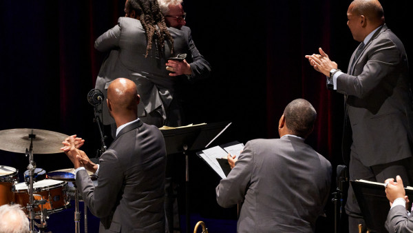 The Jazz at Lincoln Center Orchestra with Wynton Marsalis performing in Northridge, CA