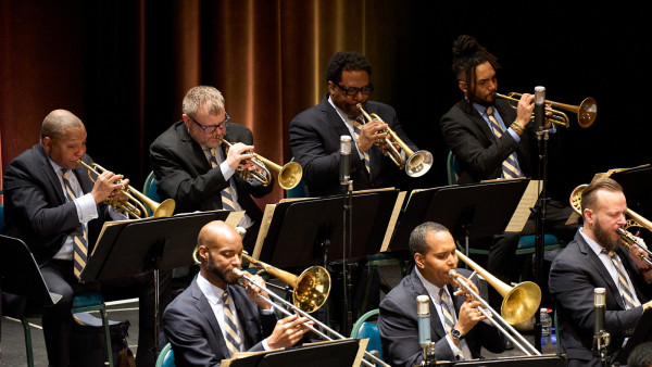 The Jazz at Lincoln Center Orchestra with Wynton Marsalis performing in Newark, OH