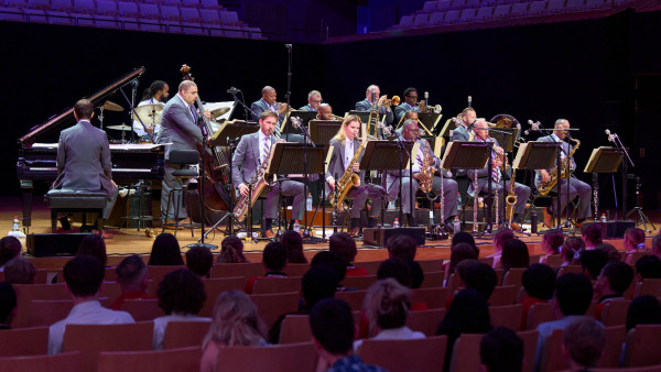 The JLCO with Wynton Marsalis performing “Youth Concert” in Brisbane