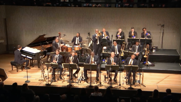 The Jazz at Lincoln Center Orchestra with Wynton Marsalis performing “Mendizorrotza Swing” at SFJAZZ Center